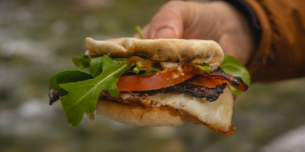 Bacon Cheddar Bagel Panini - Framed Cooks